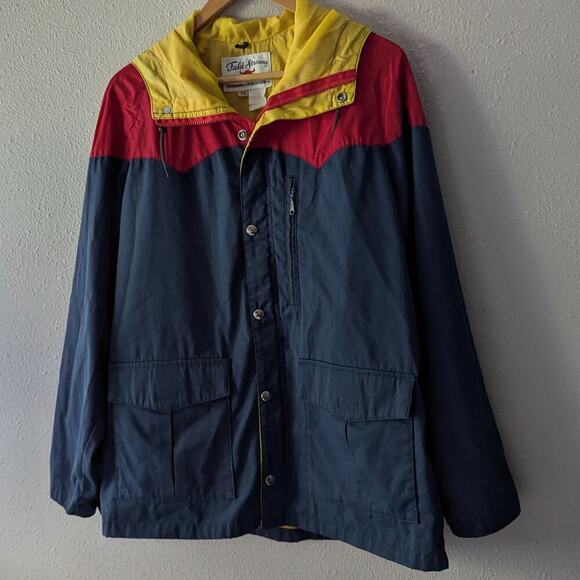 80s Vintage Field & Stream Windbreaker‎ Jacket with Hood - Picture 4 of 14